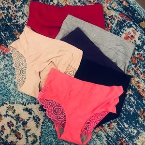 Bundle of SIX Women’s Brief Bikini Underwear